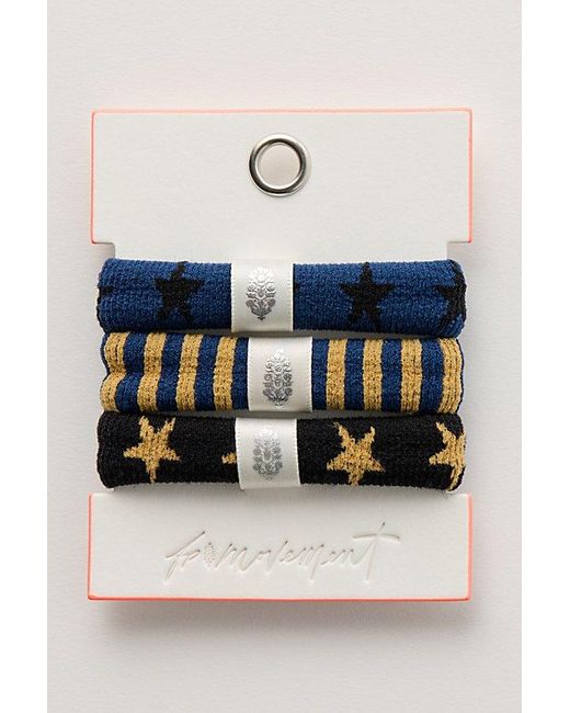 Free People Blue We Move Hair Tie Pack Set