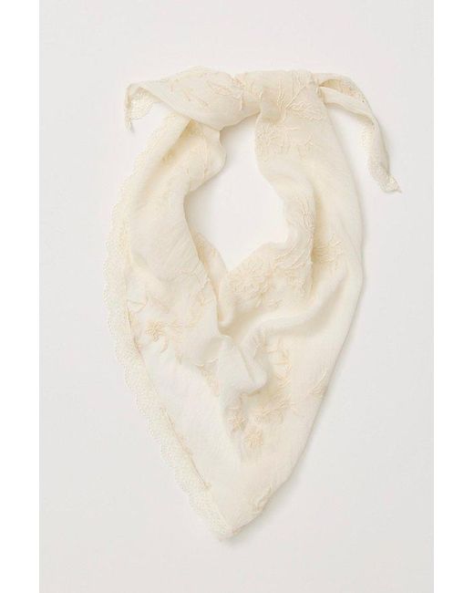 Free People Brown Lucie Long Hair Scarf
