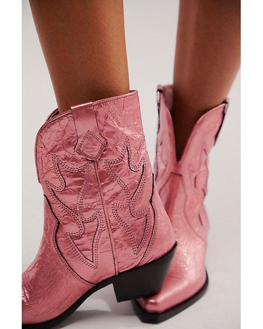 Free People Red Way Out West Cowboy Boots