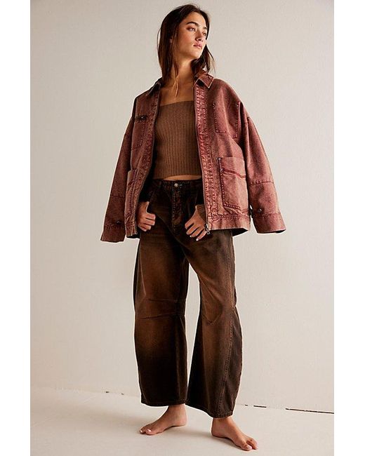 Free People Brown We The Free Easy That Canvas Jacket
