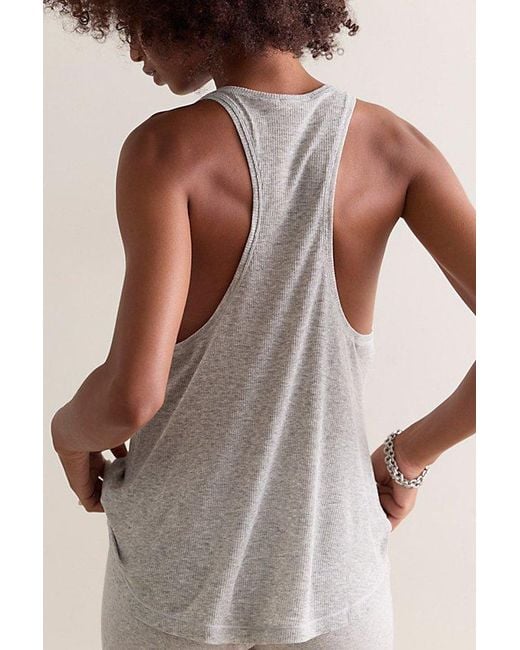Intimately By Free People Gray Barely Bare Rib Tank Top By