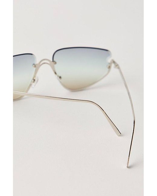 Free People Multicolor Bennie Rimless Sunglasses