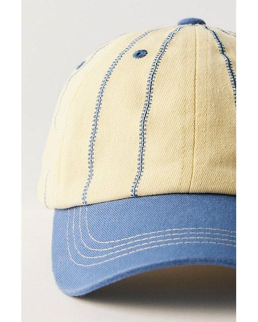 Free People Blue Baseline Baseball Cap