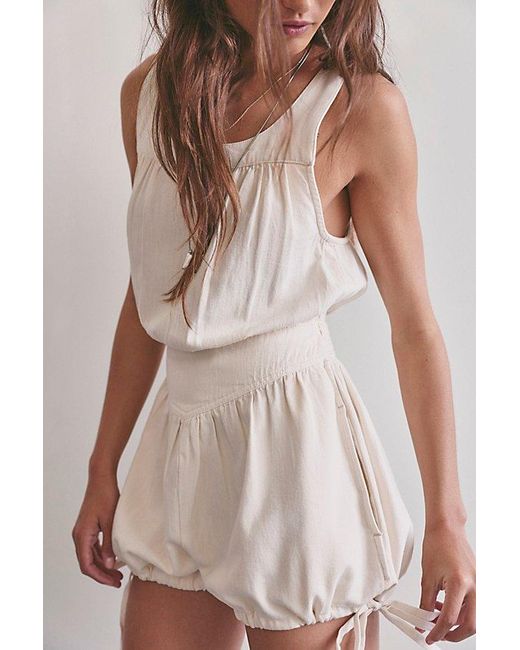 Free People Natural Vintage Heirloom Romper