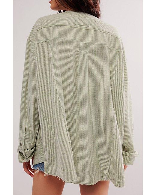 Free People Green By The Shore Shirt