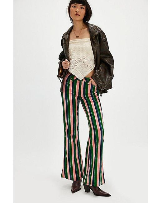 Wrangler Multicolor Stripe Wanderer Mid-Rise Jeans