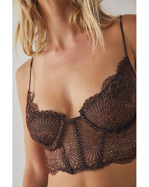 Intimately By Free People Brown All I Want Longline Bra