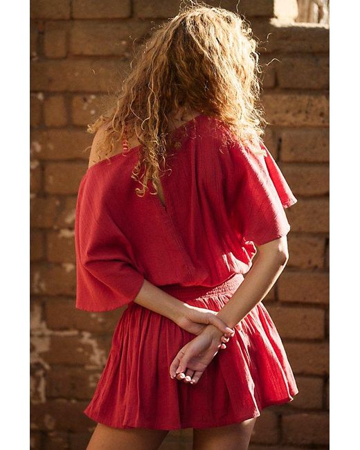 free-est Red Sutton Mini Dress By