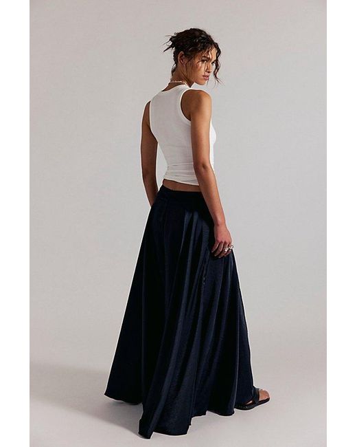 Free People Red Chilco Maxi Skirt