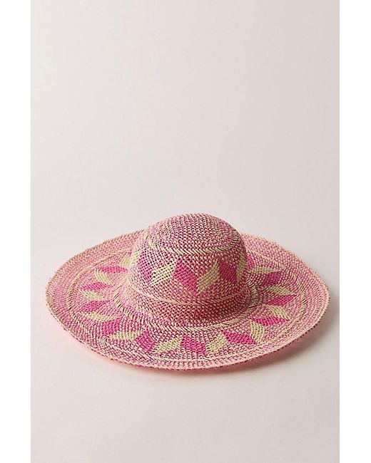 Free People Pink Waves Forever Floppy Hat