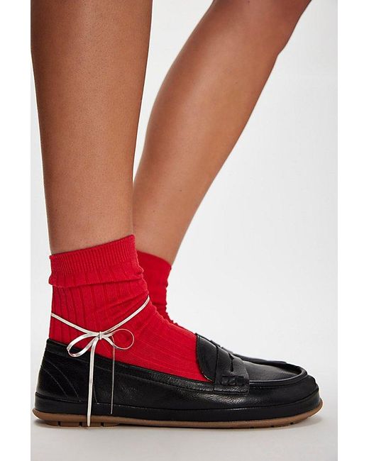 Seychelles Red Olivia Vegan Loafers By