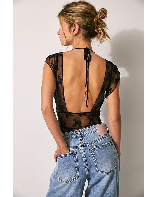 Intimately By Free People Black Lacey In Love Cami