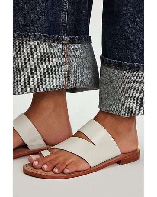 Free People Blue Abilene Toe Loop Sandals