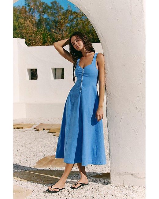knee length dresses for ladies Allure Linen Dress | Bohomey main image 0