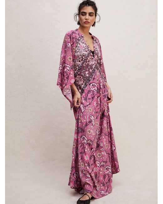 Free People Pink Jen's Pirate Booty Baroque Hyacinth Gown