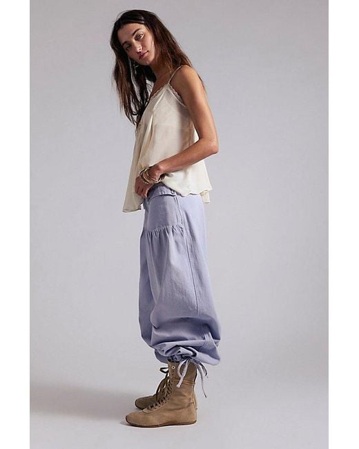 Free People Gray Lotus Balloon Jeans