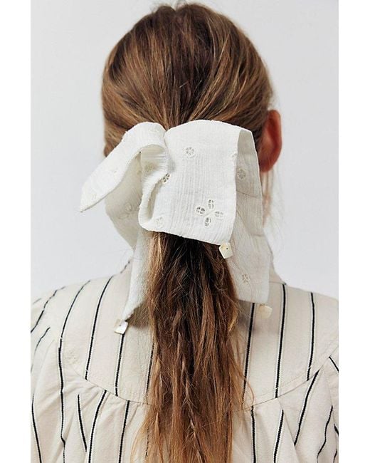 Free People Brown Atalia Square Scrunchie