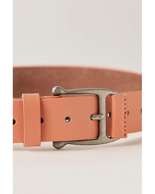 Free People Red Carraway Leather Belt