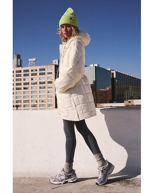 Fp Movement White Patricia Packable Poncho Puffer