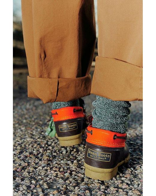 L.L. Bean Black L. L.Bean Boots, Canvas Rubber Mocs