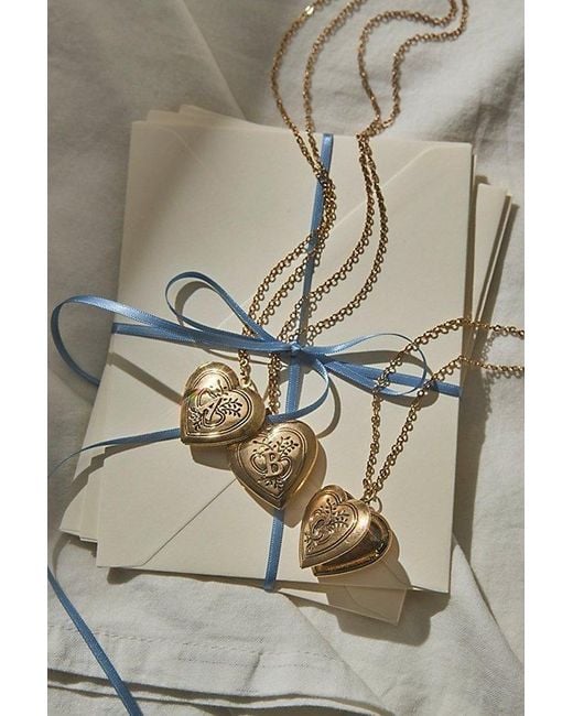 Free People Natural Monogram Necklace