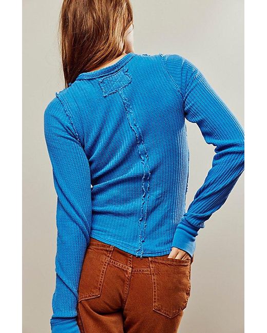 Free People Blue We The Free Roll With It Thermal