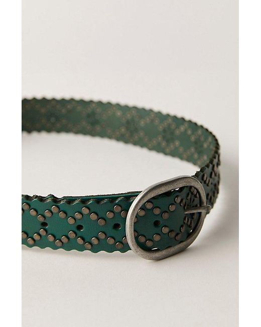 Free People Green Modern Meadow Stud Belt