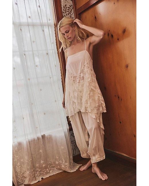 Intimately By Free People Natural Sunday Candy Mini Slip Dress By