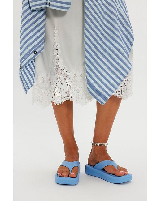 Jeffrey Campbell Blue Darcie Platform Flip Flops By