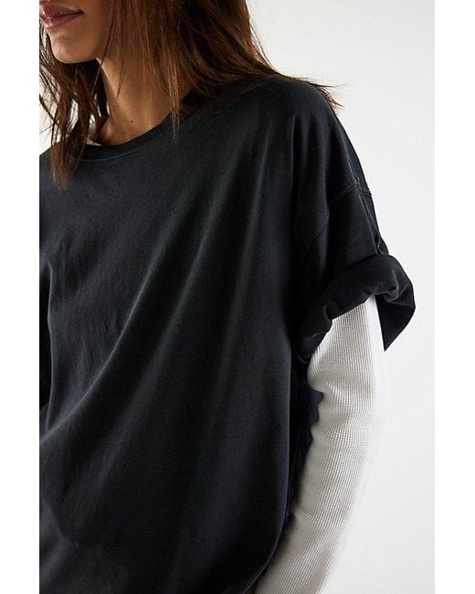 Free People Blue We The Free Perfect Oversized Tee