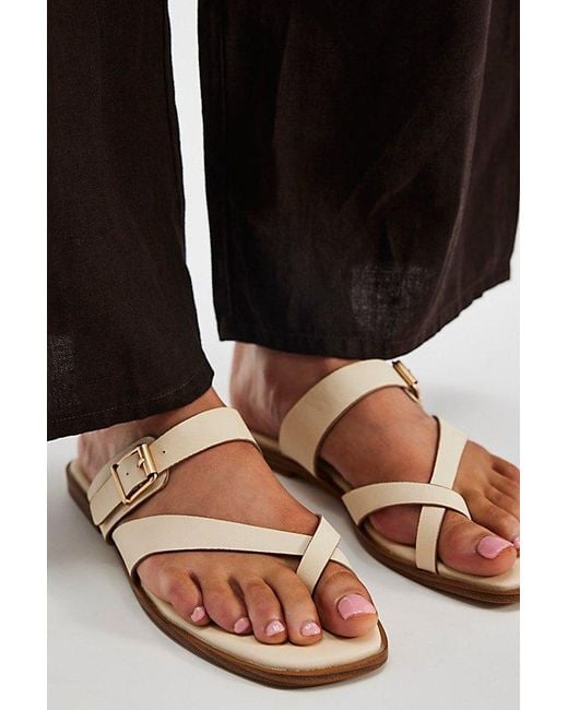 BUENO Red Veronique Vegan Leather Sandals By