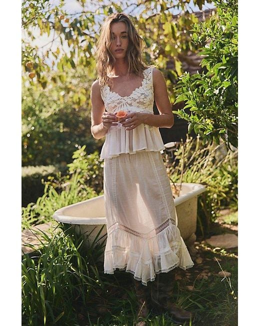 Free People Natural Petal Party Shapeless Cami By