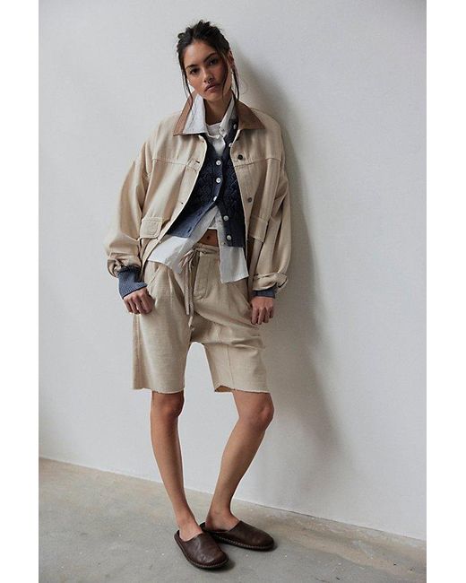 Free People Multicolor Lemon Denim Jacket