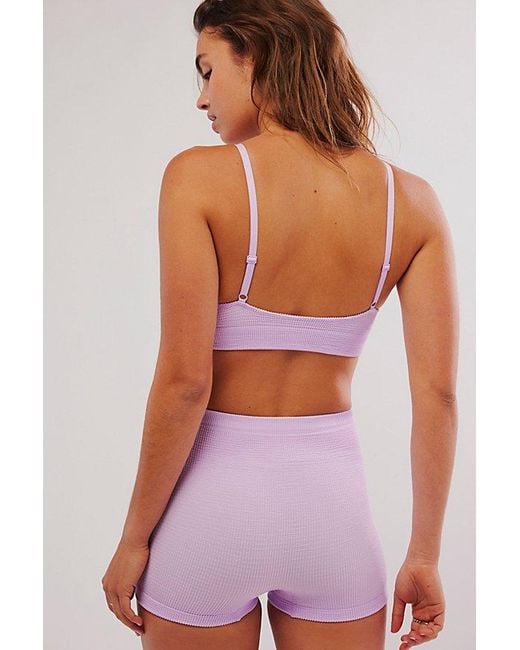 Free People Purple The Rib I Reach For Shorts