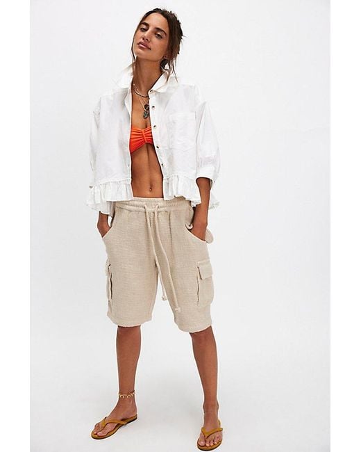 Free People Multicolor Bailey Solid Shirt