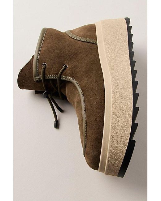 Ash Multicolor Moca Platform Boots By