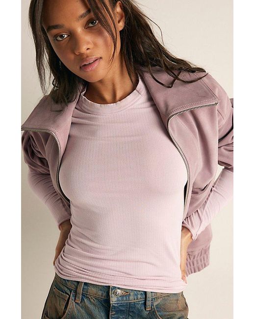 Intimately By Free People Pink So Soft Seamless Modal Long Sleeve By