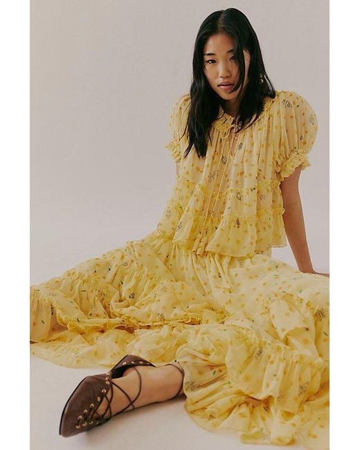 Free People Morning Mist Maxi Set in Gray | Lyst