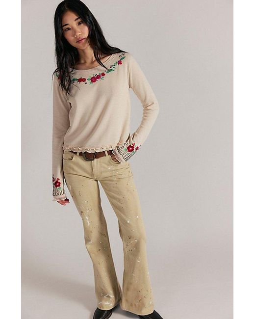 Free People Blue Carter Long Sleeve