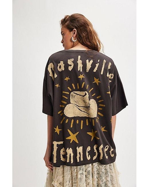 Daydreamer Black Johnny Cash Doodles Tee By
