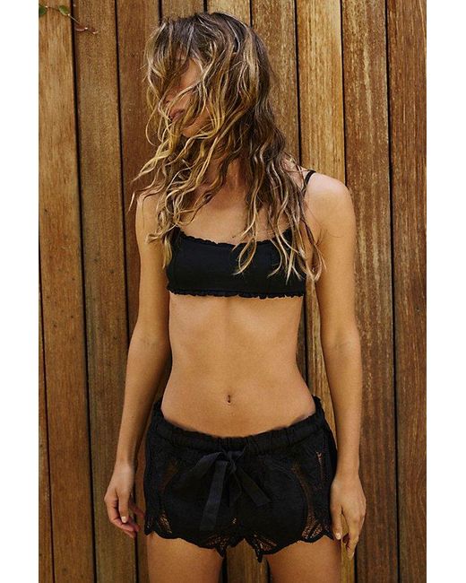 Free People Black Brittany Shorts