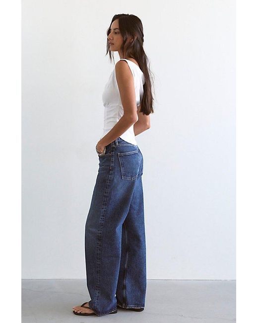 Agolde Blue Long Arc Jeans