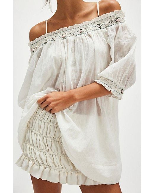 Free People Gray Atlas Rose Tunic