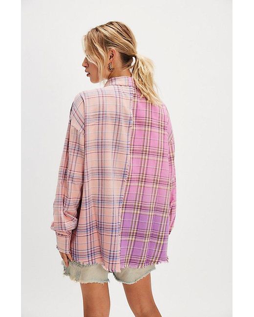 THE TALES Red Half And Half Flannel