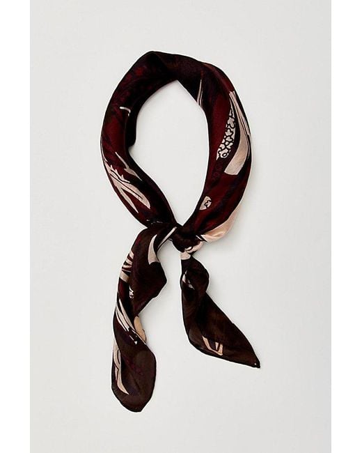 Free People Green So Silk Printed Bandana