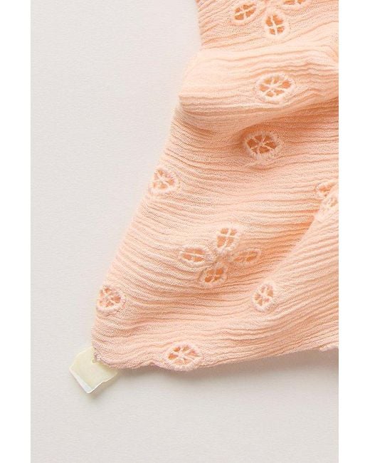 Free People Brown Atalia Square Scrunchie