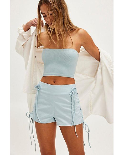 Tyler McGillivary Blue Sylvia Ribbon Shorts