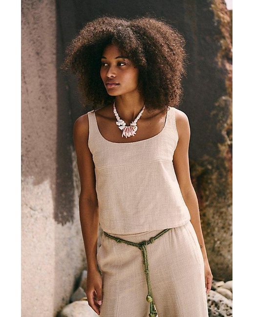 Free People Brown Tidal Pant Set