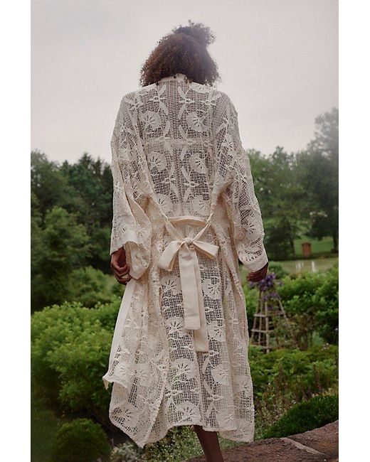 Jen's Pirate Booty White Flamingo Heights Duster Jacket By
