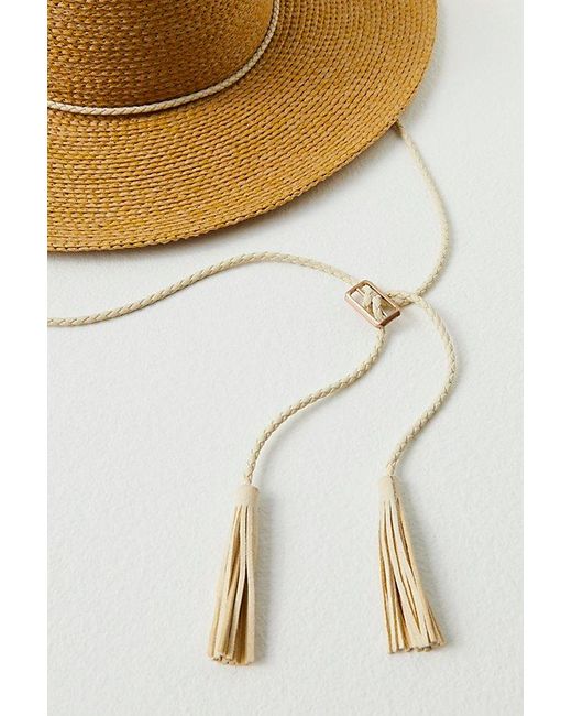Free People Orange Desert Riviera Packable Straw Hat At In Natural